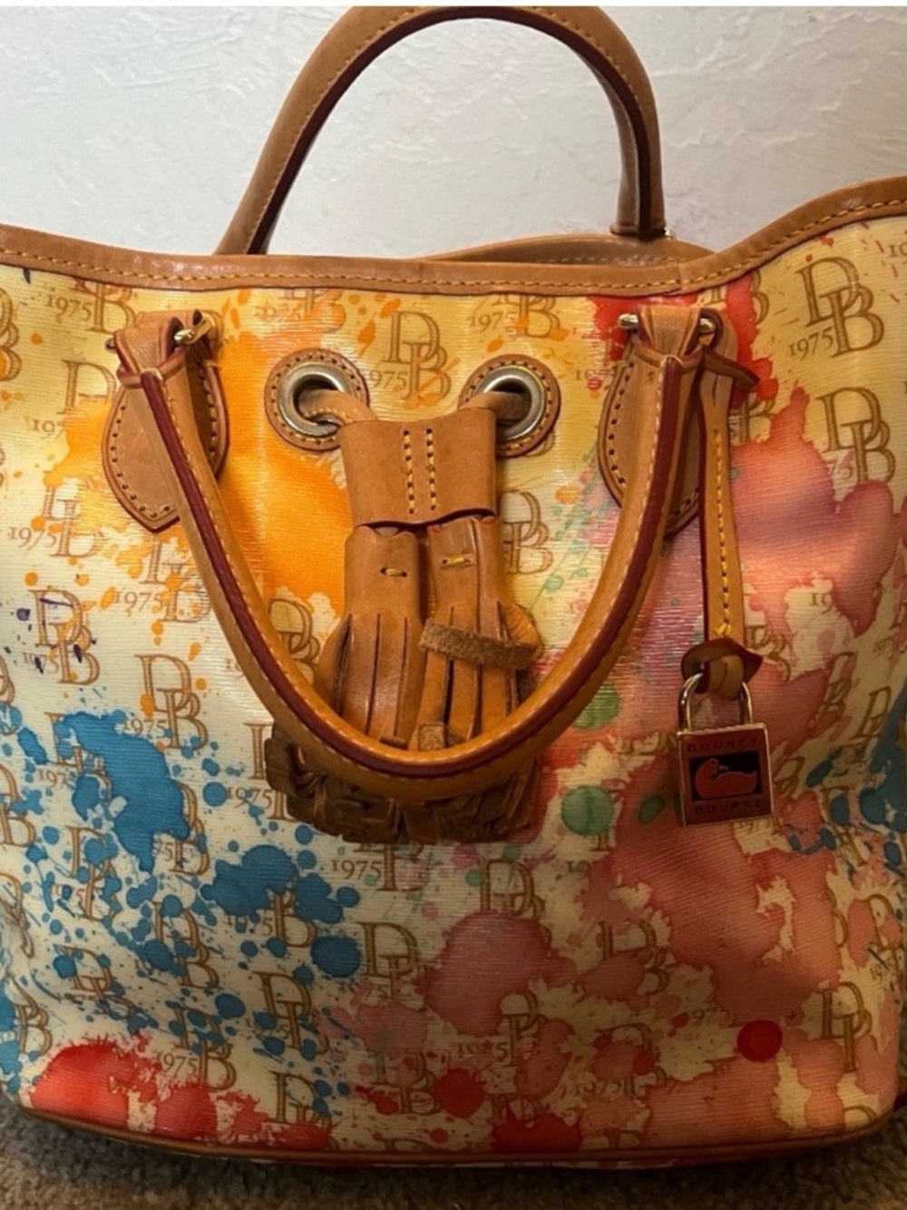 DOONEY & BOURKE BAGS paint splatter